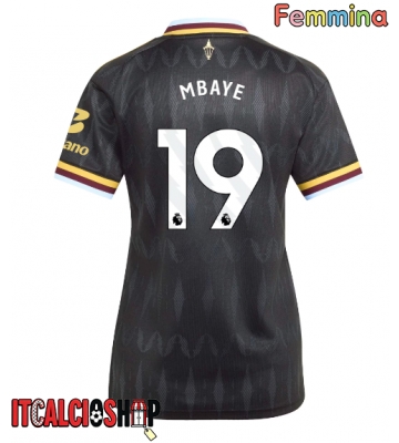 Aston Villa Ibrahim Mbaye #19 Seconda Maglia Femmina 2026-27 Manica Corta